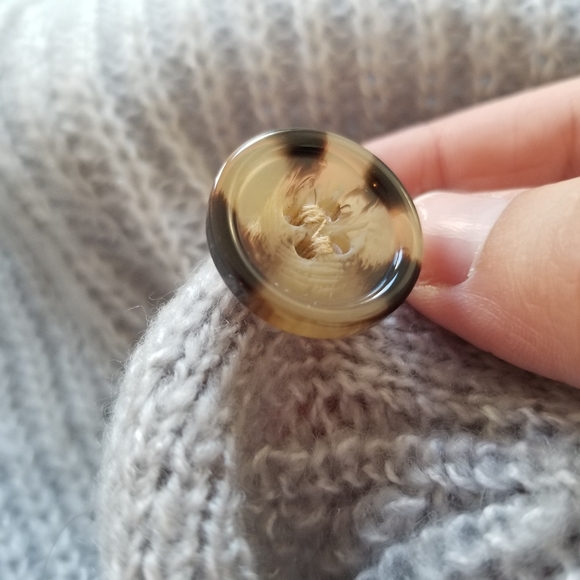 Grey Knit Cardigan - Picture 6 of 6